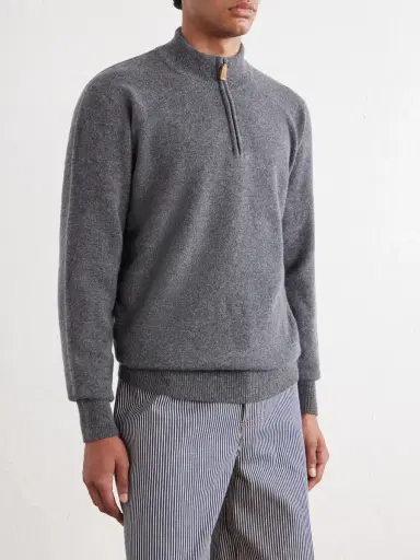 William Lockie Wool Half-Zip Sweater - Men | Thumbnail 3 William Lockie Wool Half-Zip Sweater - Men | Thumbnail 3
