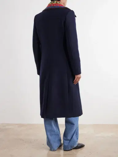 Dries Van Noten Double-Breasted Wool-Blend Twill Coat - Men | Thumbnail 4 Dries Van Noten Double-Breasted Wool-Blend Twill Coat - Men | Thumbnail 4