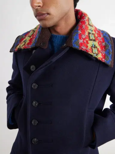 Dries Van Noten Double-Breasted Wool-Blend Twill Coat - Men | Thumbnail 5 Dries Van Noten Double-Breasted Wool-Blend Twill Coat - Men | Thumbnail 5