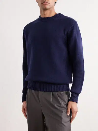 William Lockie Merino Wool and Cashmere-Blend Sweater - Men | Thumbnail 3 William Lockie Merino Wool and Cashmere-Blend Sweater - Men | Thumbnail 3