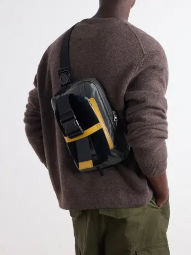 Master-Piece Sling Suede and Leather-Trimmed Nylon-Twill Messenger Bag - Men | Thumbnail 3 Master-Piece Sling Suede and Leather-Trimmed Nylon-Twill Messenger Bag - Men | Thumbnail 3