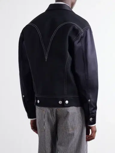 Junya Watanabe Levi's Satin-Trimmed Wool-Twill Jacket - Men | Thumbnail 4 Junya Watanabe Levi's Satin-Trimmed Wool-Twill Jacket - Men | Thumbnail 4