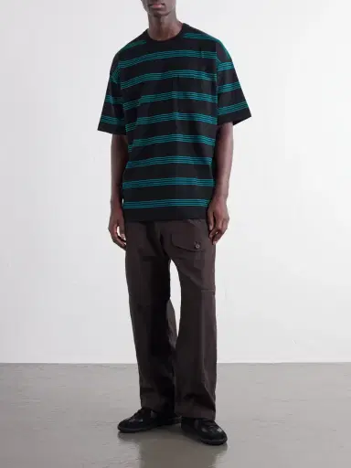 COMME des GARCONS HOMME Striped Cotton-Jersey T-Shirt - Men | Thumbnail 2 COMME des GARCONS HOMME Striped Cotton-Jersey T-Shirt - Men | Thumbnail 2
