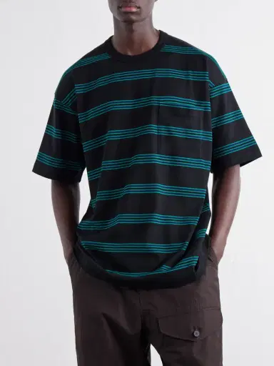 COMME des GARCONS HOMME Striped Cotton-Jersey T-Shirt - Men | Thumbnail 3 COMME des GARCONS HOMME Striped Cotton-Jersey T-Shirt - Men | Thumbnail 3