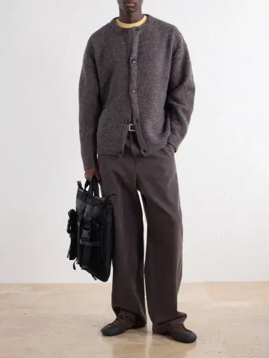 Master-Piece Helmet Suede and Leather-Trimmed Shell Messenger Bag - Men | Thumbnail 2 Master-Piece Helmet Suede and Leather-Trimmed Shell Messenger Bag - Men | Thumbnail 2