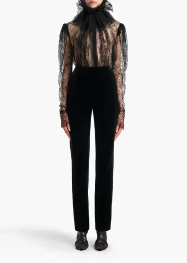 Khaite Bonnie Top In Black Lace | Thumbnail 2 Khaite Bonnie Top In Black Lace | Thumbnail 2