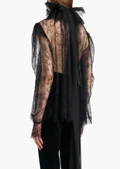 Khaite Bonnie Top In Black Lace | Thumbnail 4 Khaite Bonnie Top In Black Lace | Thumbnail 4