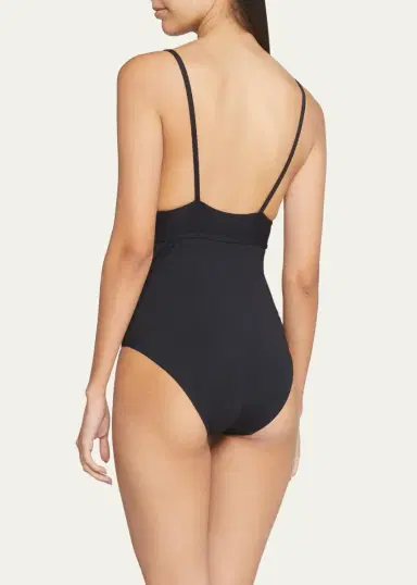 Eres Larcin Deep V Triangle One-Piece Swimsuit | Thumbnail 3 Eres Larcin Deep V Triangle One-Piece Swimsuit | Thumbnail 3