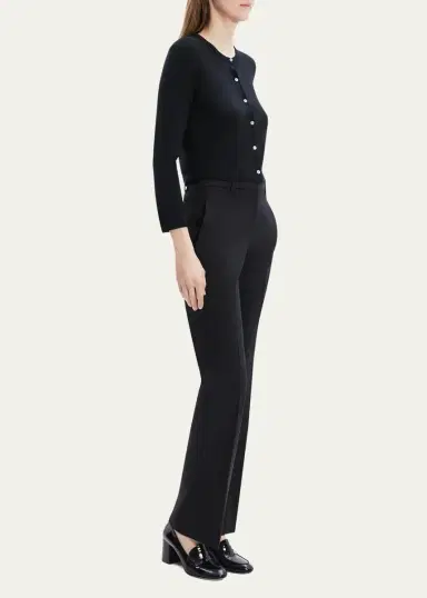 Theory Regal Merino Wool Cropped Cardigan | Thumbnail 4 Theory Regal Merino Wool Cropped Cardigan | Thumbnail 4
