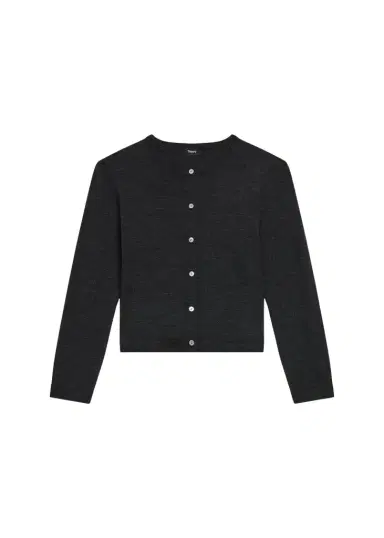 Theory Regal Merino Wool Cropped Cardigan | Thumbnail 1 Theory Regal Merino Wool Cropped Cardigan | Thumbnail 1