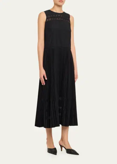 3.1 Phillip Lim Pleated A-Line Midi Dress | Thumbnail 4 3.1 Phillip Lim Pleated A-Line Midi Dress | Thumbnail 4