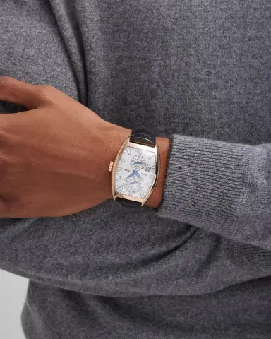 Franck Muller Men's 18K Rose Gold Master Banker Watch with Alligator Strap | Thumbnail 2 Franck Muller Men's 18K Rose Gold Master Banker Watch with Alligator Strap | Thumbnail 2