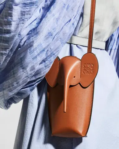 Loewe Elephant Pocket in Leather with Strap | Thumbnail 2 Loewe Elephant Pocket in Leather with Strap | Thumbnail 2