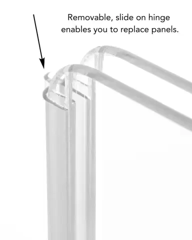 Hiddin Clear Freestanding Pet Gate Zig Zag | Thumbnail 4 Hiddin Clear Freestanding Pet Gate Zig Zag | Thumbnail 4