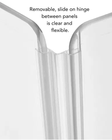 Hiddin Clear Freestanding Pet Gate Zig Zag | Thumbnail 5 Hiddin Clear Freestanding Pet Gate Zig Zag | Thumbnail 5
