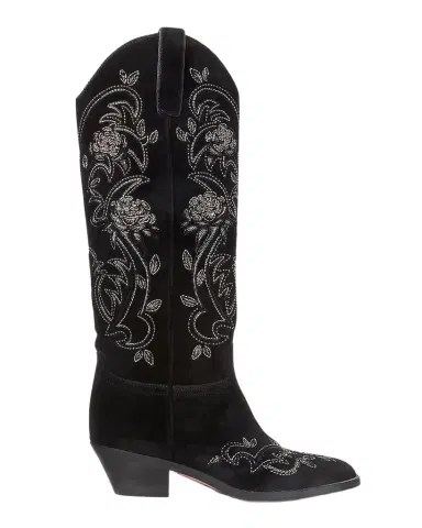 Ralph Lauren Collection Jaelynne Beaded Velvet Cowboy Boots | Thumbnail 1 Ralph Lauren Collection Jaelynne Beaded Velvet Cowboy Boots | Thumbnail 1
