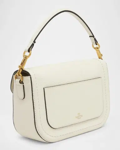 Valentino Garavani Loco VLOGO Flap Leather Shoulder Bag | Thumbnail 6 Valentino Garavani Loco VLOGO Flap Leather Shoulder Bag | Thumbnail 6