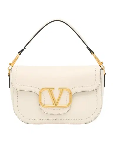 Valentino Garavani Loco VLOGO Flap Leather Shoulder Bag | Thumbnail 1 Valentino Garavani Loco VLOGO Flap Leather Shoulder Bag | Thumbnail 1