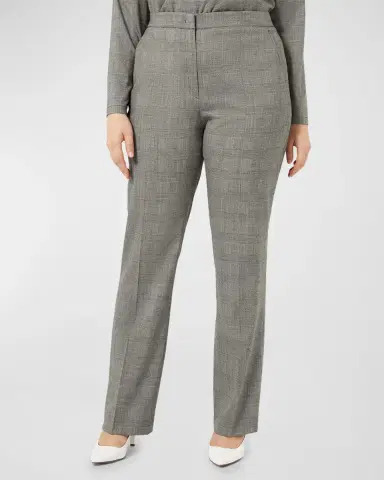 Marina Rinaldi Plus Size Edwige Straight-Leg Virgin Wool Pants | Thumbnail 2 Marina Rinaldi Plus Size Edwige Straight-Leg Virgin Wool Pants | Thumbnail 2