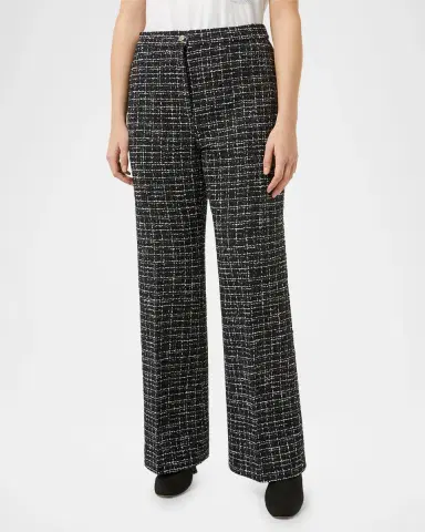 Marina Rinaldi Plus Size Pegaso Straight-Leg Tweed Pants | Thumbnail 2 Marina Rinaldi Plus Size Pegaso Straight-Leg Tweed Pants | Thumbnail 2