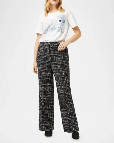 Marina Rinaldi Plus Size Pegaso Straight-Leg Tweed Pants | Thumbnail 3 Marina Rinaldi Plus Size Pegaso Straight-Leg Tweed Pants | Thumbnail 3