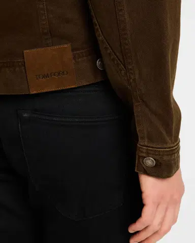 Tom Ford Men's Corduroy-Collar Denim Jacket | Thumbnail 5 Tom Ford Men's Corduroy-Collar Denim Jacket | Thumbnail 5