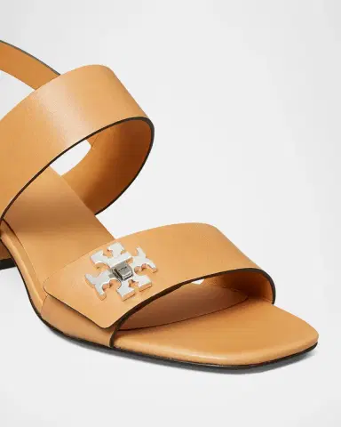 Tory Burch T-Lock Leather Block-Heel Sandals | Thumbnail 3 Tory Burch T-Lock Leather Block-Heel Sandals | Thumbnail 3