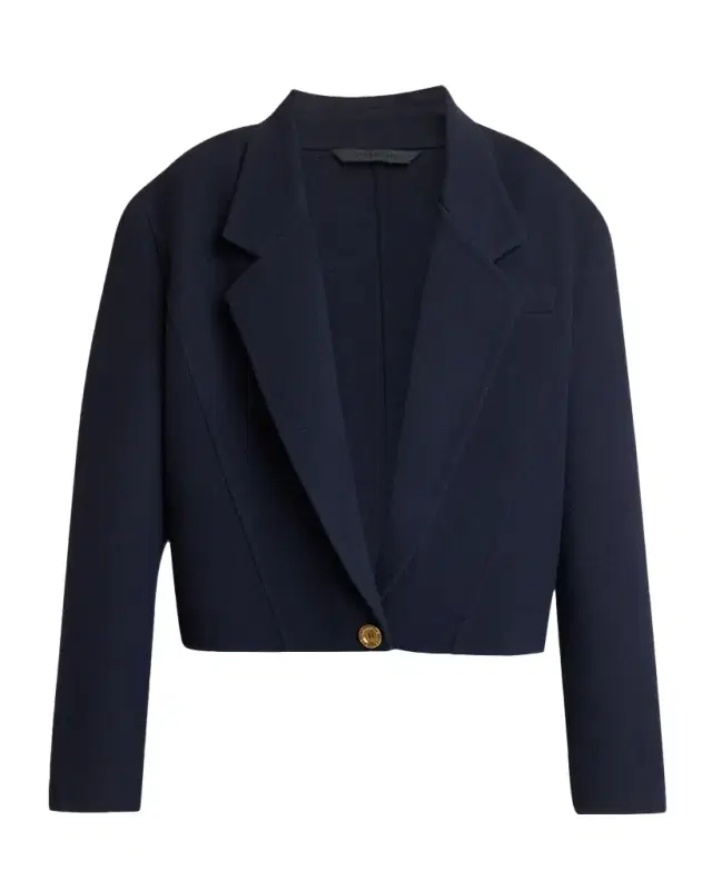 Double Face Wool-Cashmere Crop Boxy Coat Double Face Wool-Cashmere Crop Boxy Coat