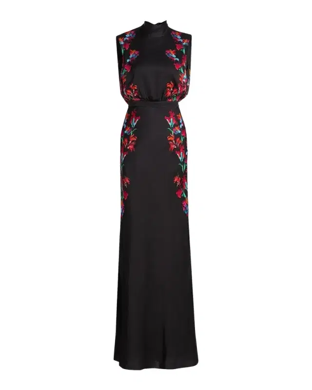 Fleur Printed High-Neck Dress Fleur Printed High-Neck Dress