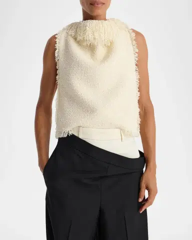 RÓHE Textured Boucle Fringe Top | Thumbnail 4 RÓHE Textured Boucle Fringe Top | Thumbnail 4