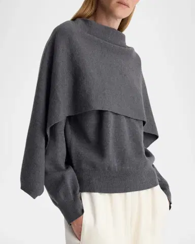 RÓHE Draped Cape Sweater | Thumbnail 4 RÓHE Draped Cape Sweater | Thumbnail 4