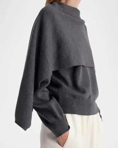 RÓHE Draped Cape Sweater | Thumbnail 5 RÓHE Draped Cape Sweater | Thumbnail 5