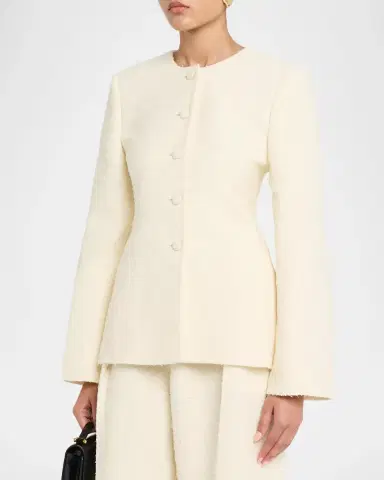 RÓHE Boucle Shaped Blazer | Thumbnail 4 RÓHE Boucle Shaped Blazer | Thumbnail 4