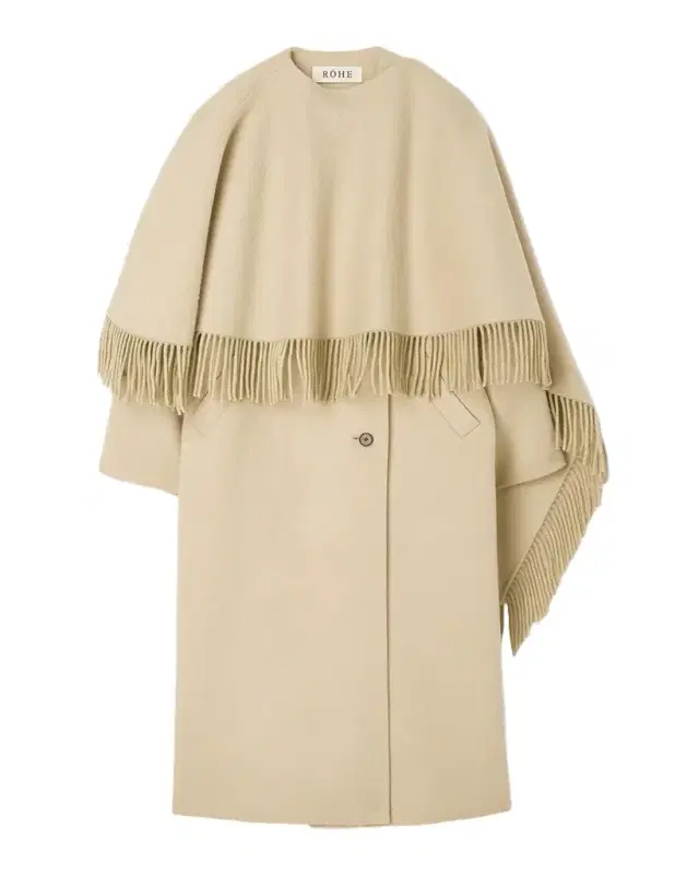 Double-Faced Wool Fringe Coat Double-Faced Wool Fringe Coat