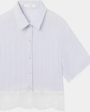 Frame The Stripe Lace Shirt | Thumbnail 9 Frame The Stripe Lace Shirt | Thumbnail 9