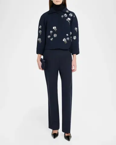 Dice Kayek Embellished Wool Twill Boxy Shirt Jacket | Thumbnail 2 Dice Kayek Embellished Wool Twill Boxy Shirt Jacket | Thumbnail 2