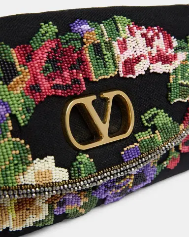 Valentino Garavani Floral Beaded Shoulder Bag | Thumbnail 6 Valentino Garavani Floral Beaded Shoulder Bag | Thumbnail 6