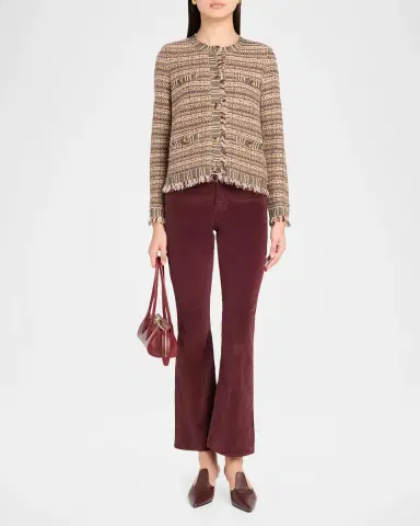 Veronica Beard Sariyah Striped Wool-Blend Knit Jacket | Thumbnail 2 Veronica Beard Sariyah Striped Wool-Blend Knit Jacket | Thumbnail 2