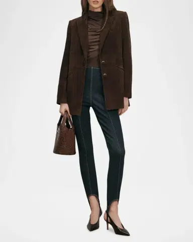 Veronica Beard Maci Suede Dickey Jacket | Thumbnail 2 Veronica Beard Maci Suede Dickey Jacket | Thumbnail 2