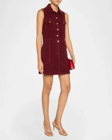 Ramy Brook Peyton Stretch-Cotton Corduroy Mini Shirtdress | Thumbnail 4 Ramy Brook Peyton Stretch-Cotton Corduroy Mini Shirtdress | Thumbnail 4
