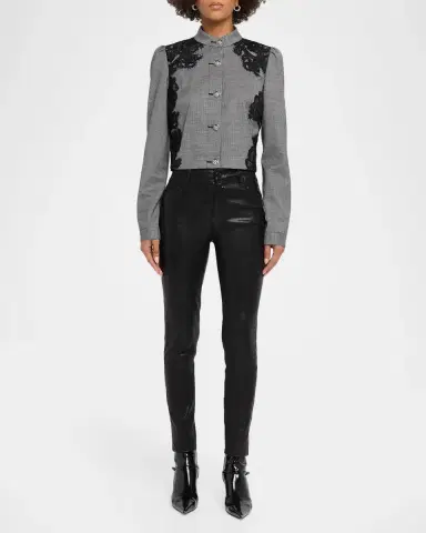 Ramy Brook Elsa Lace Houndstooth Jacket | Thumbnail 2 Ramy Brook Elsa Lace Houndstooth Jacket | Thumbnail 2