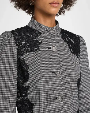 Ramy Brook Elsa Lace Houndstooth Jacket | Thumbnail 5 Ramy Brook Elsa Lace Houndstooth Jacket | Thumbnail 5