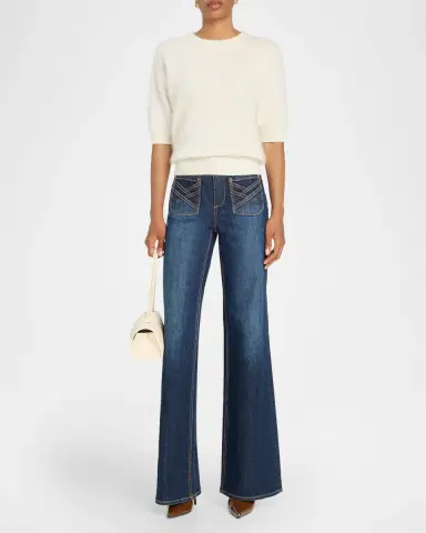 Ramy Brook Elbow-Sleeve Cashmere Sweater | Thumbnail 2 Ramy Brook Elbow-Sleeve Cashmere Sweater | Thumbnail 2