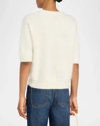 Ramy Brook Elbow-Sleeve Cashmere Sweater | Thumbnail 3 Ramy Brook Elbow-Sleeve Cashmere Sweater | Thumbnail 3
