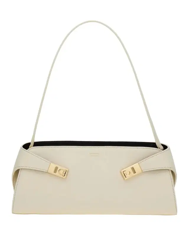 East-West Hug Leather Shoulder Bag East-West Hug Leather Shoulder Bag