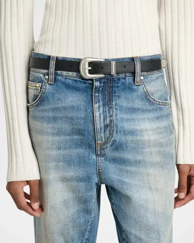 AMIRI Men's Western Belt in Smooth Leather | Thumbnail 2 AMIRI Men's Western Belt in Smooth Leather | Thumbnail 2