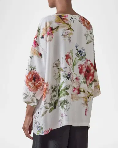 Eskandar A-Line Scoop Neck Top - Mid Plus Length | Thumbnail 3 Eskandar A-Line Scoop Neck Top - Mid Plus Length | Thumbnail 3