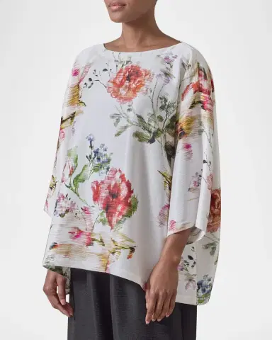 Eskandar A-Line Scoop Neck Top - Mid Plus Length | Thumbnail 4 Eskandar A-Line Scoop Neck Top - Mid Plus Length | Thumbnail 4
