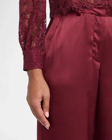 L'Agence Pilar Wide-Leg Silk Pants | Thumbnail 5 L'Agence Pilar Wide-Leg Silk Pants | Thumbnail 5