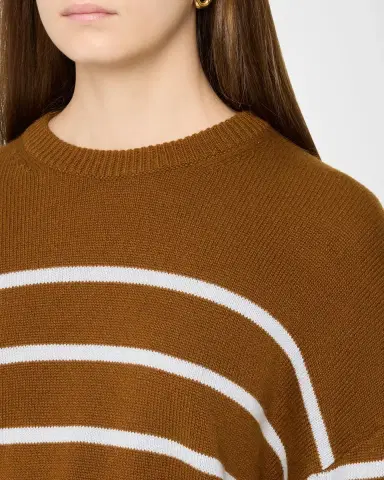 Theory Striped Cashmere Crewneck Sweater | Thumbnail 5 Theory Striped Cashmere Crewneck Sweater | Thumbnail 5